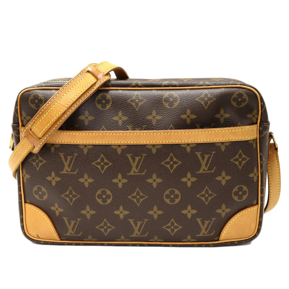 Louis Vuitton Trocadero Canvas Shoulder Bag Brown